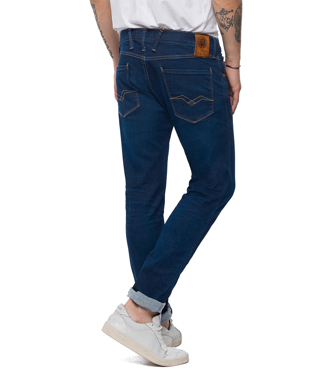 ANBASS 11.5OZ HYPERFLEX サーフブルーインディゴストレッチデニム 詳細画像 ダークブルー 3